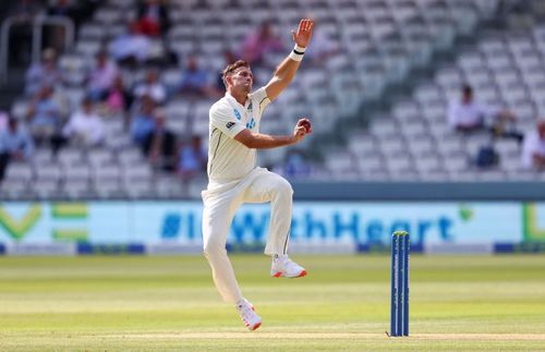 Tim Southee in action at Lord's.