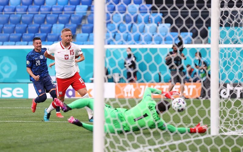 Poland suffered a 2-1 defeat to Slovakia.