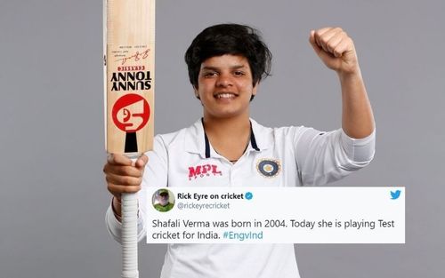 Shafali Verma becomes the third-youngest women's player to play Test cricket for India