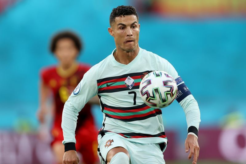 Cristiano Ronaldo in action for Portugal at Euro 2020