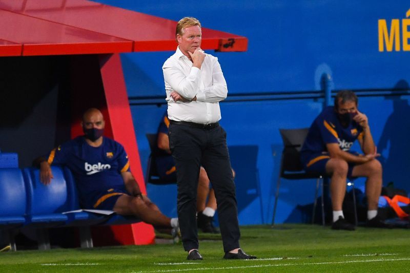 Barcelona coach Ronald Koeman. 