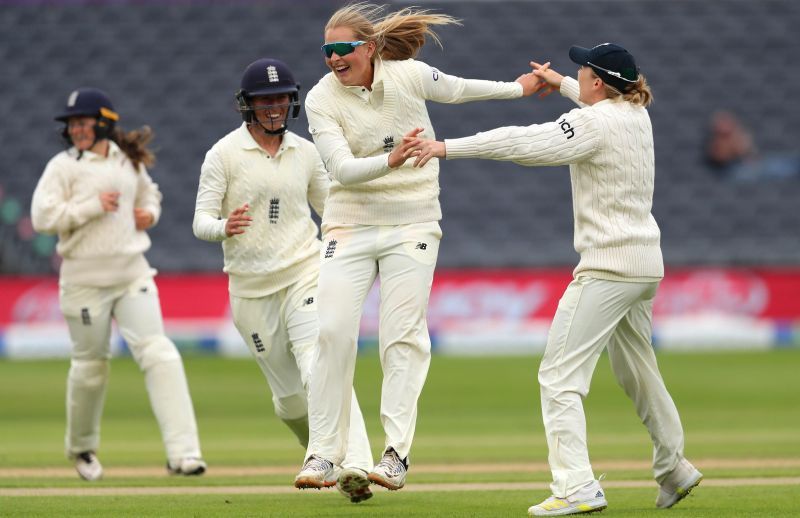 Sophie Ecclestone snapped up eight wickets in the game.