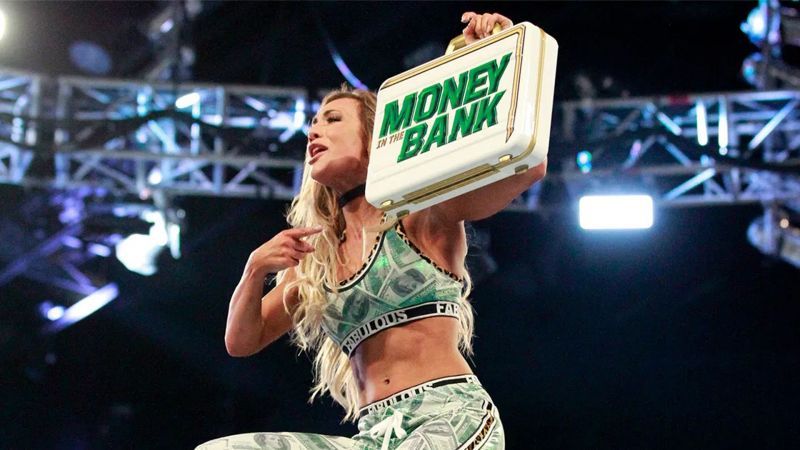 Carmella won the first-ever Women&#039;s Money in the Bank ladder match in 2017