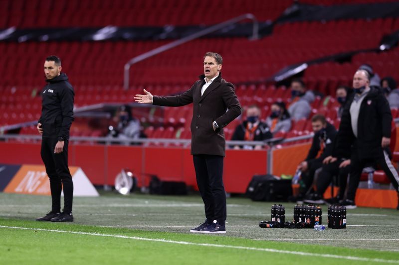 Frank de Boer is under pressure as Netherlands manager at Euro 2020.