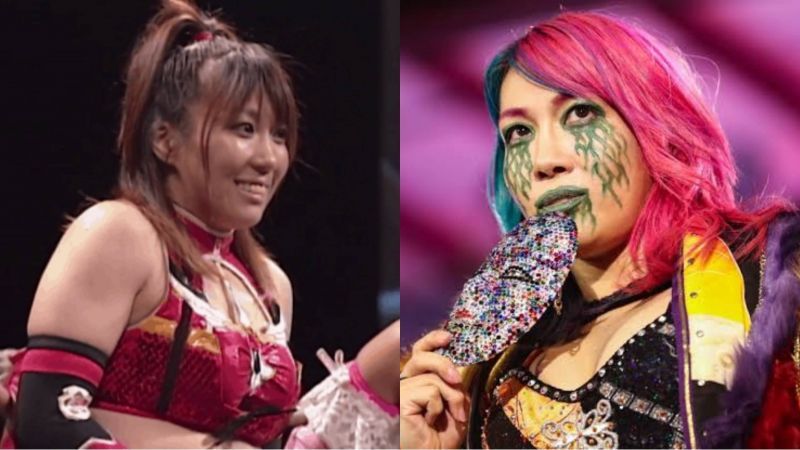 Kana (left); Asuka in recent times (right)