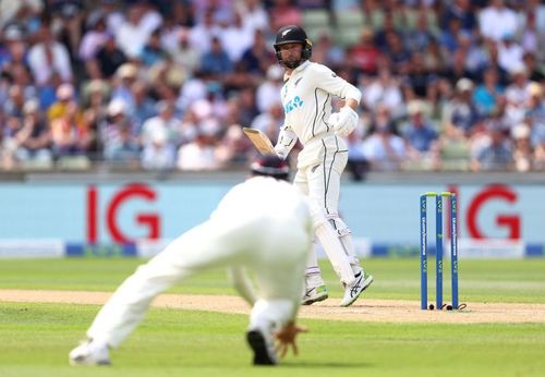 Devon Conway survived a close call for a low catch. Pic: Getty Images