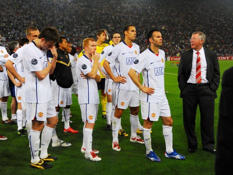 Manchester United lost 2009 Champions League final against FC Barcelona.
