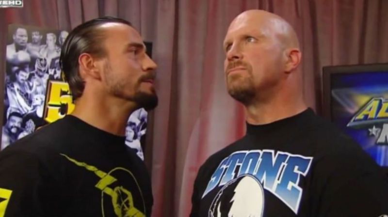 CM Punk and Steve Austin