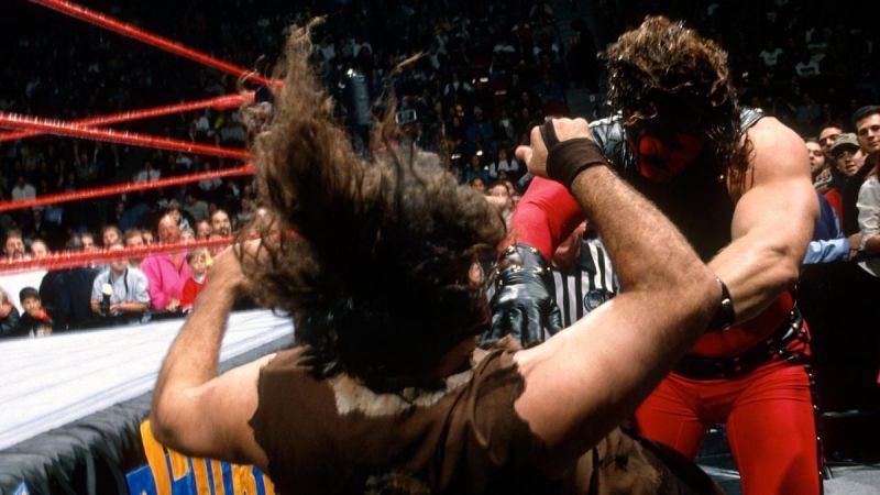 Kane defeated Mick Foley's Mankind character at Survivor Series 1997