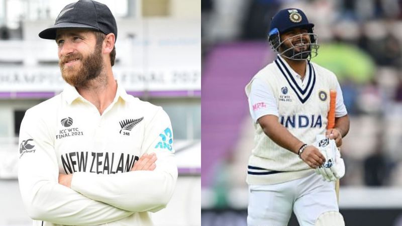 Kane Williamson (L) and Rishabh Pant showed contrasting movement in the ICC Test rankings