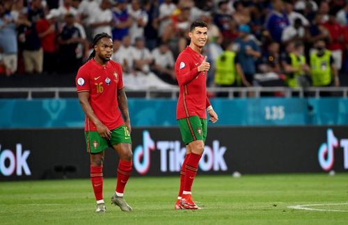 Renato Sanches and Cristiano Ronaldo