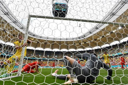 Ukraine's Andriy Yarmolenko gives his side the lead against North Macedonia in their Euro 2020 clash