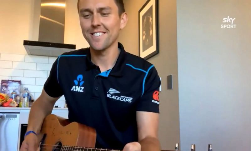 Trent Boult was in his musical element during quarantine