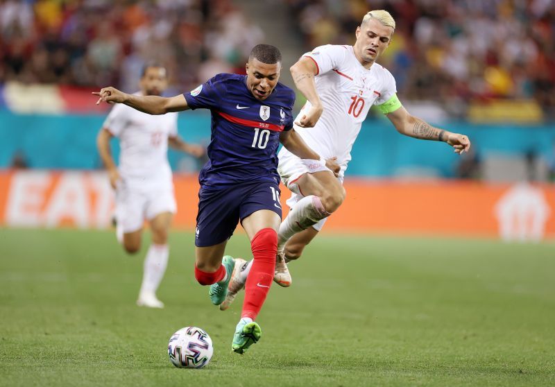 Xhaka was instrumental in Switzerland&#039;s win over France. (Photo by Marko Djurica - Pool/Getty Images)