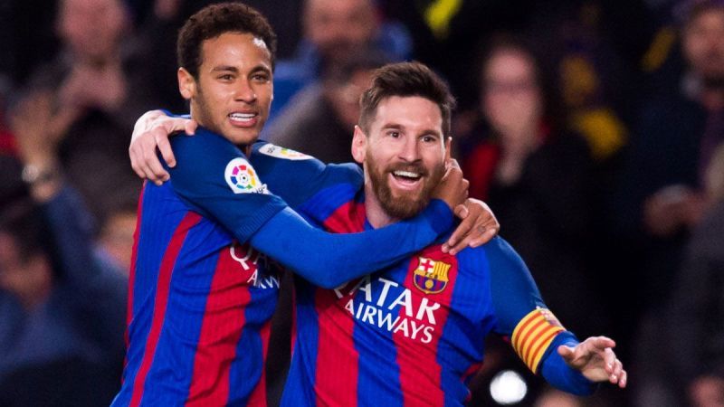 Neymar has said Messi is the best player he&#039;s ever played with