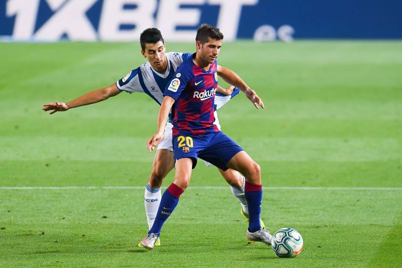 Sergi Roberto in action for Barcelona