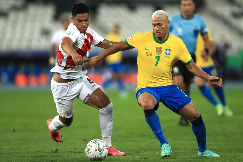 Richarlison is currently playing for Brazil at Copa America. (Photo by Buda Mendes/Getty Images)