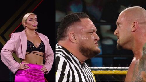 Mandy Rose; Samoa Joe and Karrion Kross