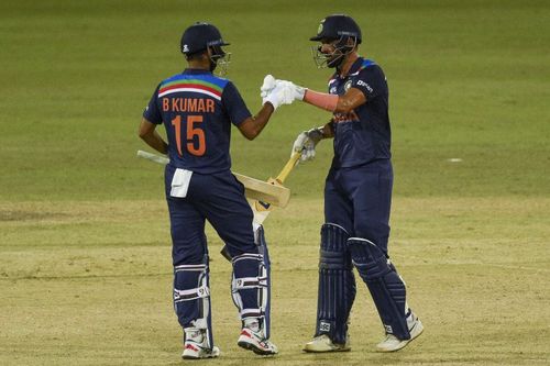 Deepak Chahar and Bhuvneshwar Kumar shared a match-winning partnership