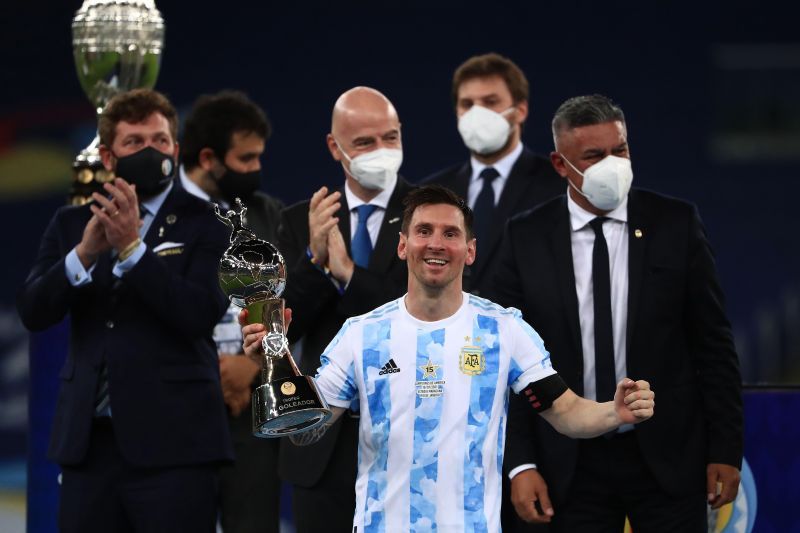 Lionel Messi won the Copa America 2021 title with Argentina.