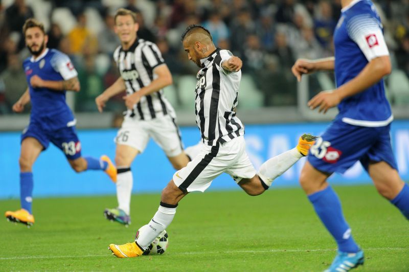 Arturo Vidal in action for Juventus