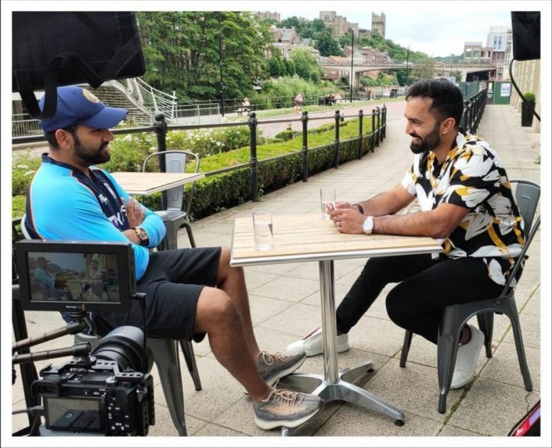 Rohit Sharma (left) and Dinesh Karthik (right) reminicse du an interview