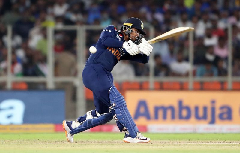 Ishan Kishan smashed a six on the first ball of his ODI debut
