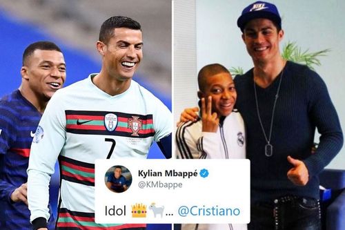 Kylian Mbappe is one of several big-name players who idolise Cristiano Ronaldo.