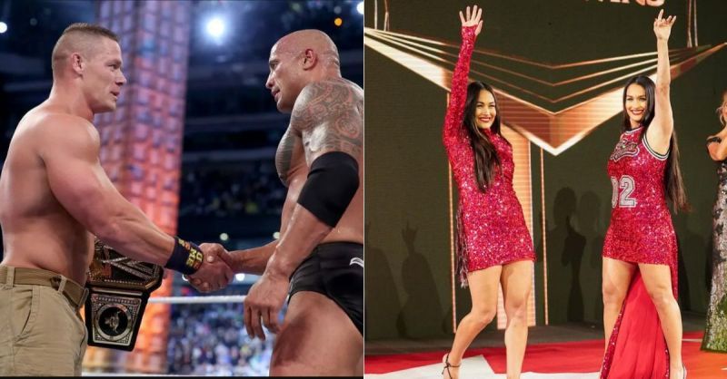 John Cena and The Rock; The Bella Twins