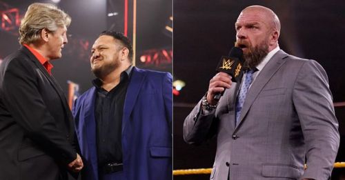 William Regal and Samoa Joe; Triple H