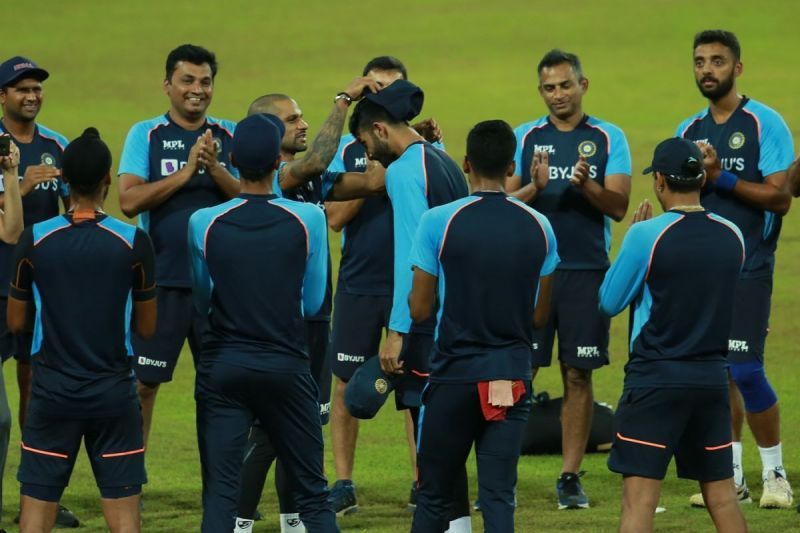 Shikhar Dhawan handed Devdutt Padikkal his maiden India cap