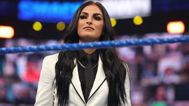 Sonya Deville rocking a white suit!