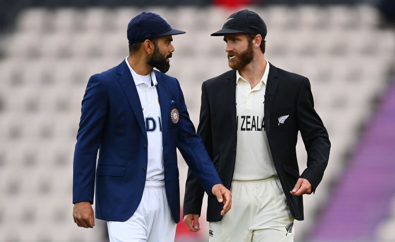 Virat Kohli (L) and Kane Williamson have two of the best beards in cricket history