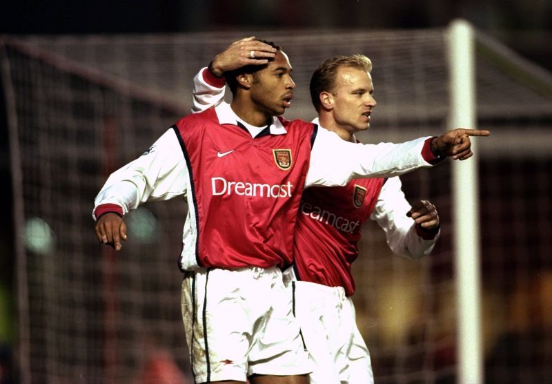 Thierry Henry and Dennis Bergkamp