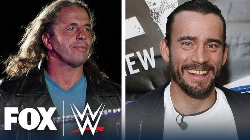 Brett Hart (L) &amp; CM Punk (R)