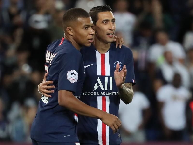 Angel Di Maria (right) is PSG&#039;s all-time leading assist-maker.