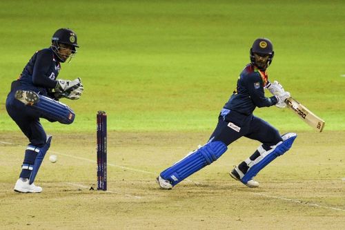 Dhananjaya de Silva won the Player of the Match in the second T20I (Photo: ICC)