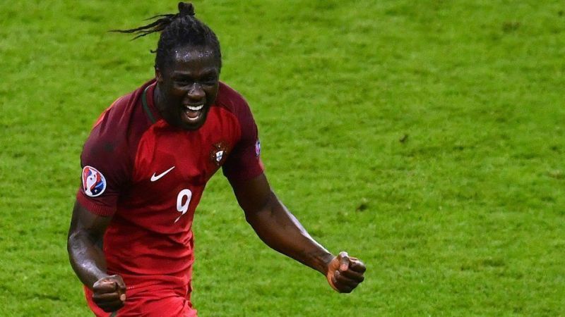 Eder rejoices after scoring against France in the Euro 2016 final.