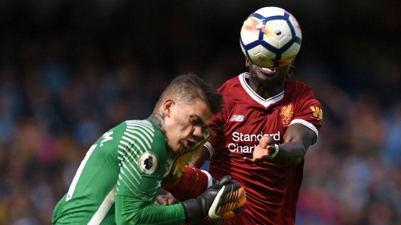 Ederson was caught in the head by Sadio Mane&#039;s high boot.