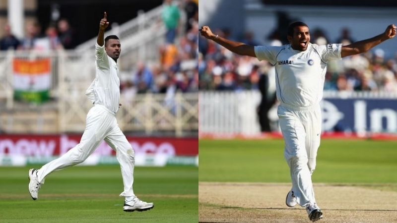 Hardik Pandya (left) and Zaheer Khan. Pic: Getty Images