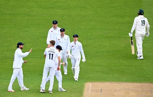 Derbyshire team in action during a county game. Pic: Getty Images