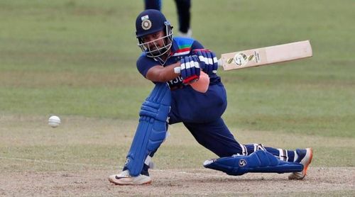 Prithvi Shaw was dismissed for a duck against Sri Lanka in the first T20I