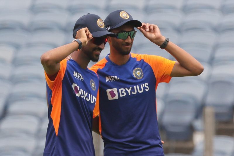 Indian cricketers Krunal Pandya and Prasidh Krishna