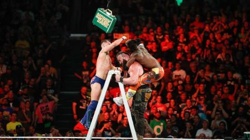 Men's Money in the Bank ladder match in 2019