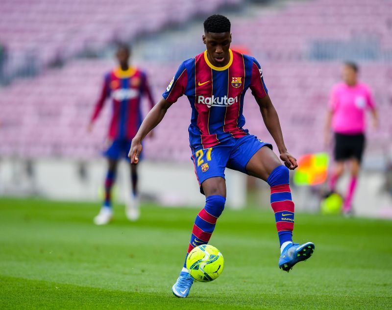 Ilaix Moriba played 18 games for Barcelona last season. (Photo by David Ramos/Getty Images)