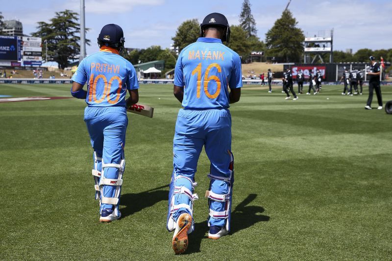 Indian cricketers Mayank Agarwal and Prithvi Shaw