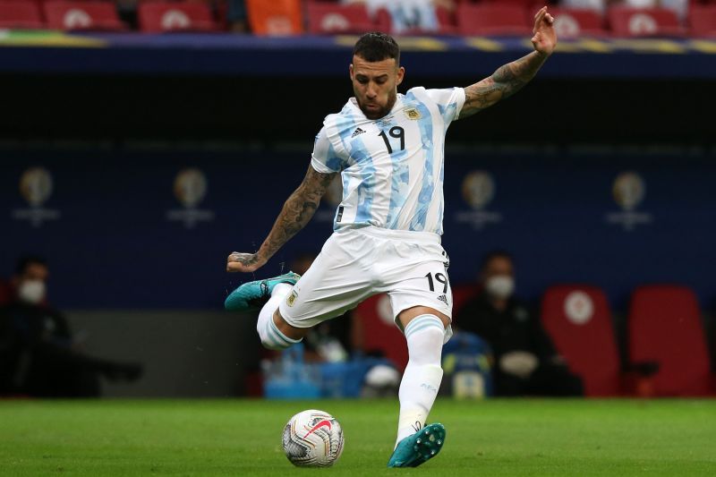 Otamendi in action for Argentina