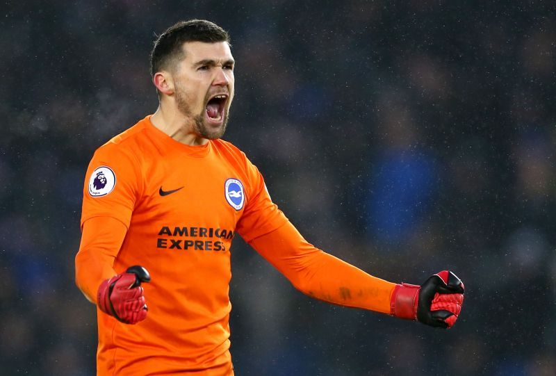 Mathew Ryan (in pic) and Robert Sanchez shared minutes at the post last season for Brighton