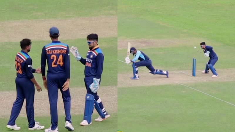 Kuldeep Yadav and Co. during the second intra-squad game in Sri Lanka.