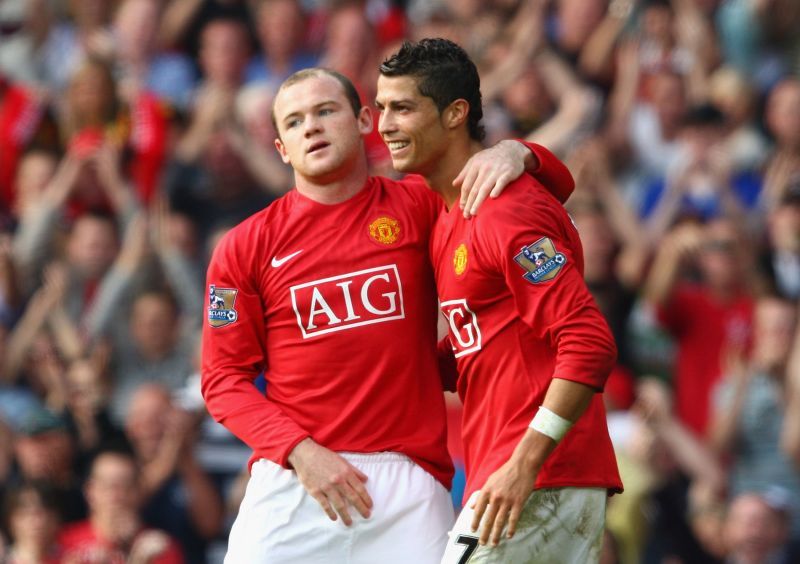 Wayne Rooney and Cristiano Ronaldo